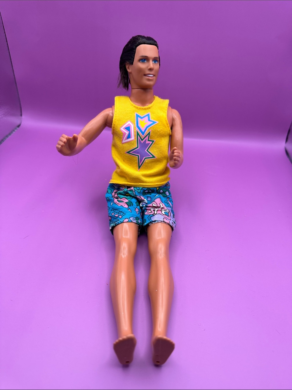Vintage 1991 Totally Hair Ken with Matching Barbie Outfit
